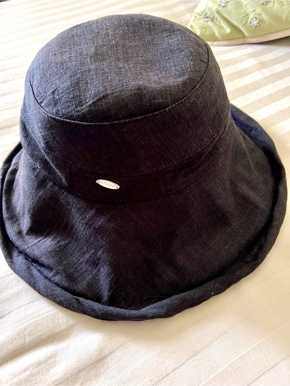 Cotton Sun Bucket Hat by Kallina, washable. - Picture 6 of 6